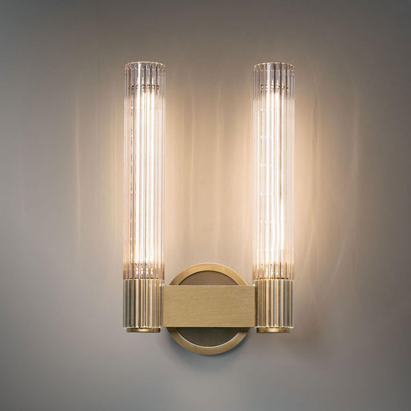 Pastis Double Brass Sconce