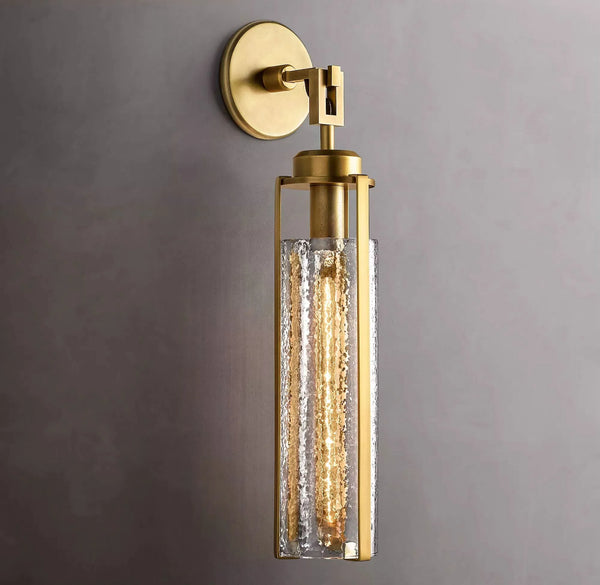 Arpege Glass Shade Cylinder Sconce