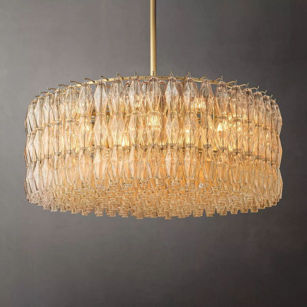 Chiara Clear Glass Round Chandelier 47"