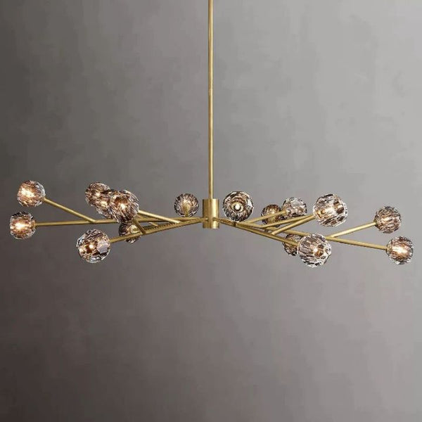 Boule De Cristal Clear Glass Round Chandelier 72"