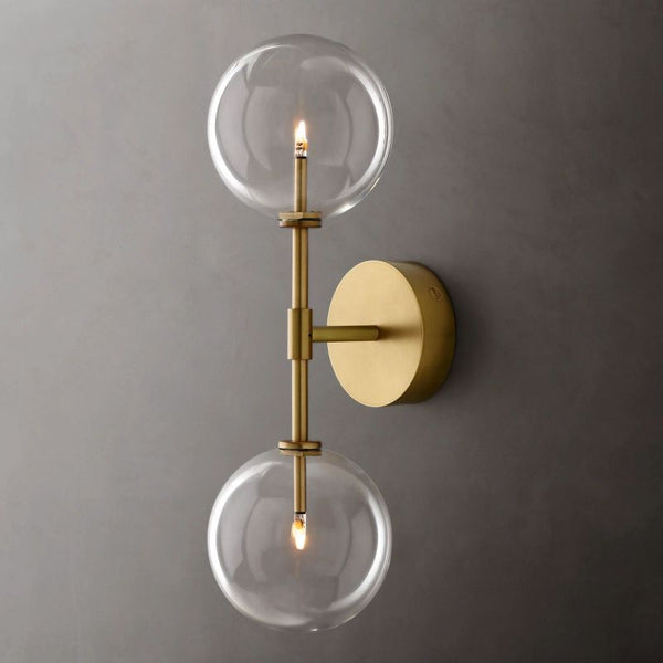 Glass Globe Linear Sconce