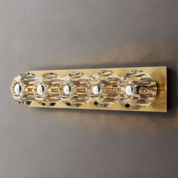 Bayfield Cristal Clear Glass Linear Grand Wall Sconce