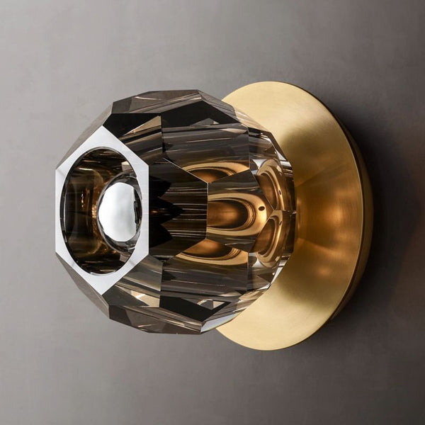 Boule De Cristal Smoke Glass Petite Wall Sconce