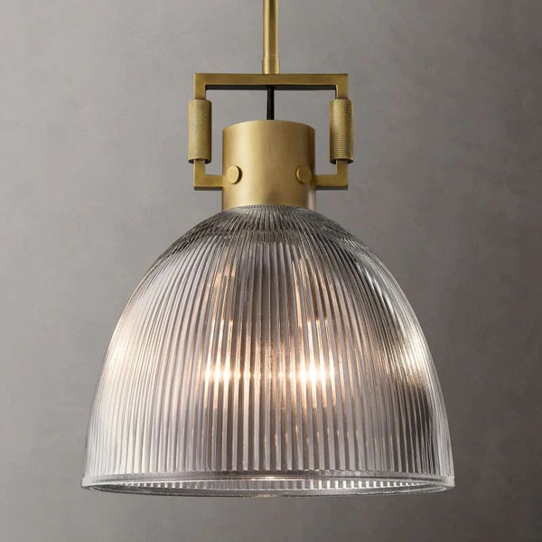 Machinist Prismatic Cloche Pendant Light