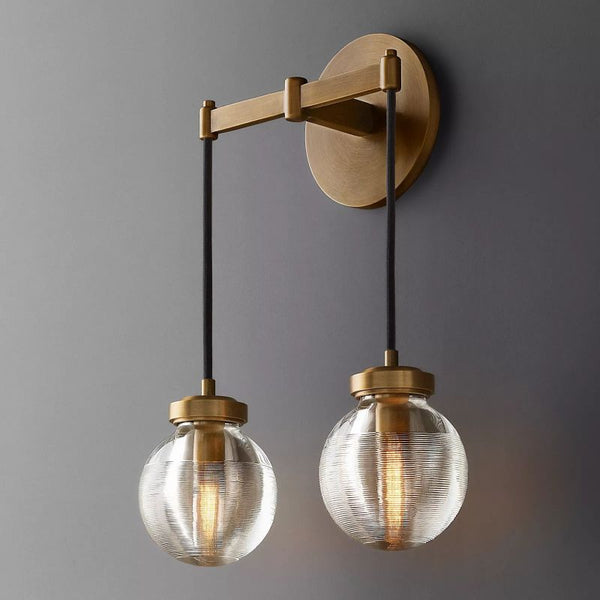 Pearl Drops Double Wall Sconce