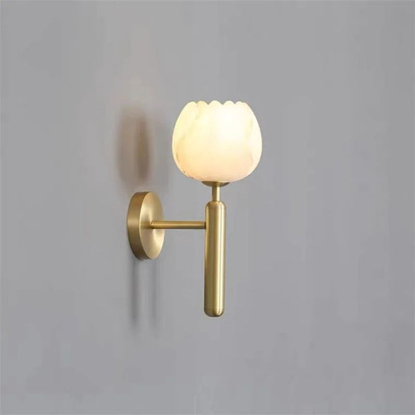 Tulip Alabaster Wall Sconce